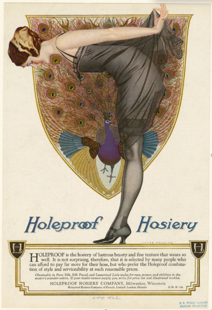 Holeproof Hosiery Advertisement from 1922